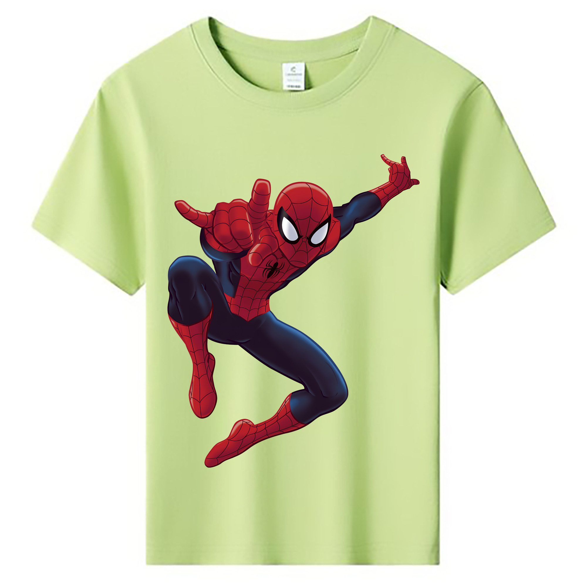 （画像用） Spider Man スパイダーマン 綿100％キッズTシャツ（フロントプリント）